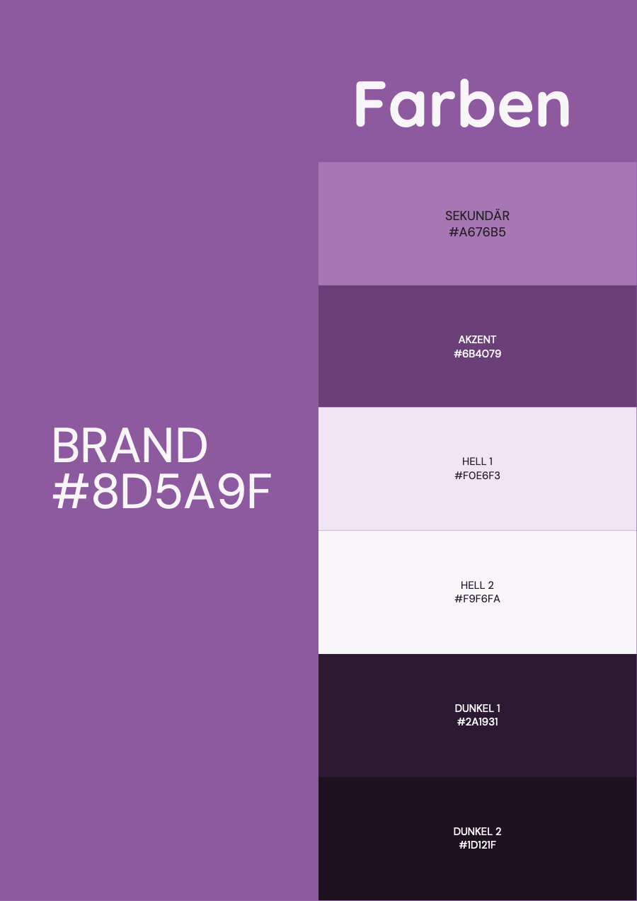 Farbpalette des Brandbooks